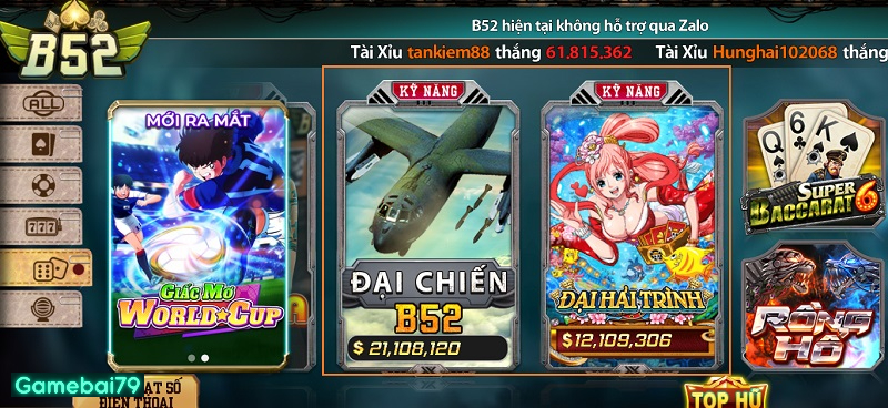 Có 2 đầu game bắn cá hấp dẫn tại cổng game B52 Club