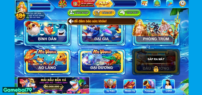 Chuyên mục game bắn cá online rất được ưa chuộng
