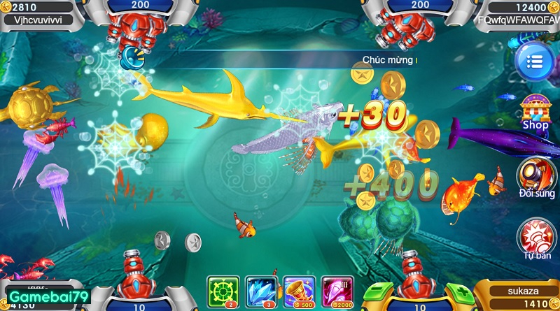 Bắn cá theo bầy để tỷ lệ hạ gục cao, săn được nhiều nhất