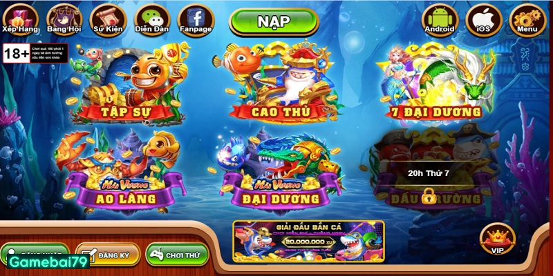Thể loại game bắn cá online ăn tiền cực chất chờ bạn khám phá