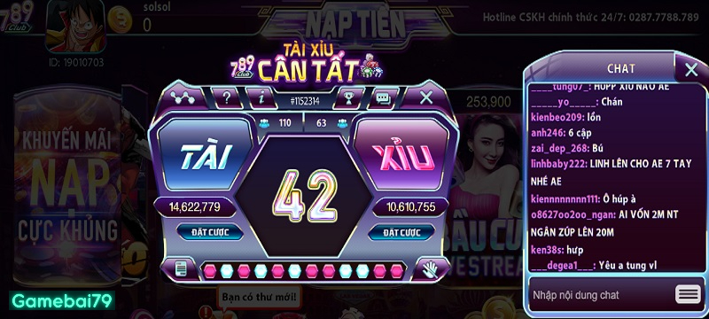 Game Tài Xỉu tại 789 Club cân tất mọi cuộc chơi khó nhằn