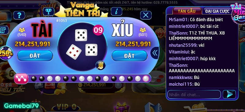 Số lượng cược mỗi ván Tài Xỉu tại Rikvip tới tận vài trăm triệu đấy