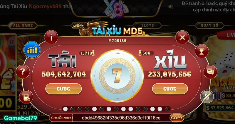 Tài Xỉu đổi thưởng tại cổng game X8 Club cực kỳ đẳng cấp