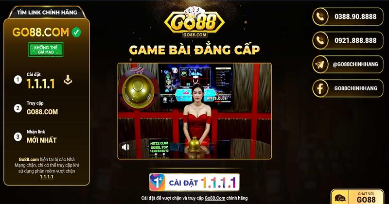 Giới thiệu cổng game bài Go88