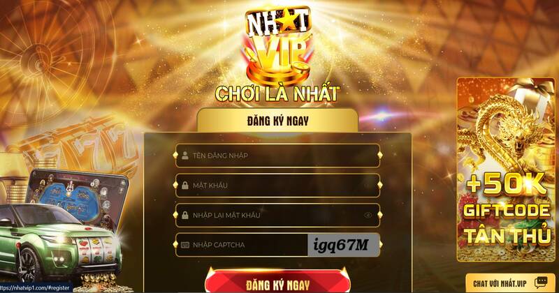 Hướng dẫn đăng ký cổng game Nhatvip