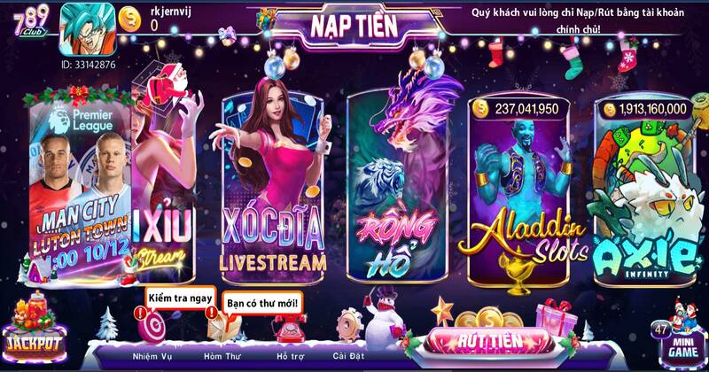 Kho game hấp dẫn tại 789 Club