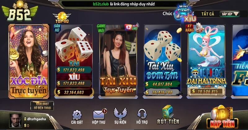 Kho game đa dạng tại B52