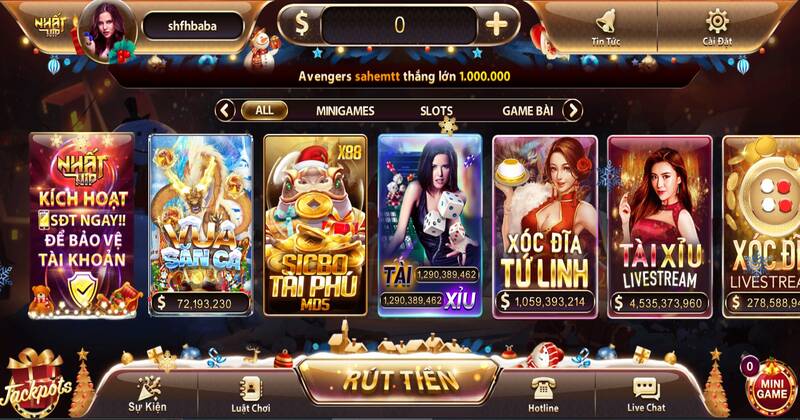 Kho game đa dạng Nhatvip