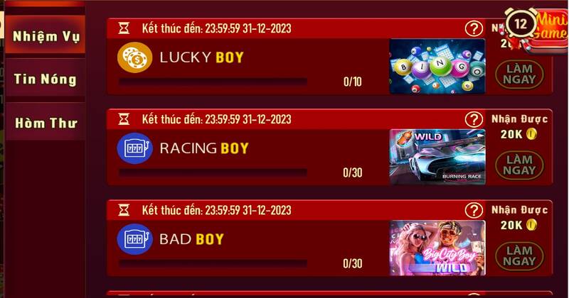 Sự kiện khuyến mãi Man Club