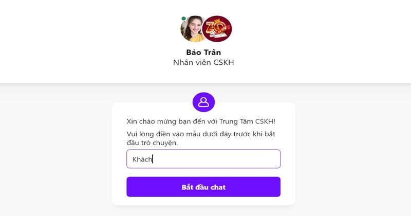 Phương thức liên hệ Zowin