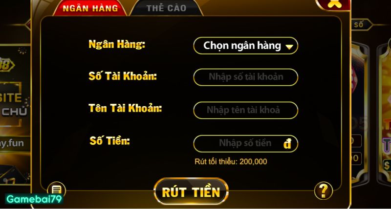 Rút tiền không mất phí cực đơn giản