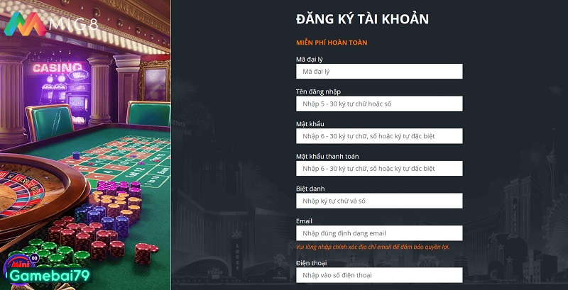 Đăng ký cá cược nhanh chóng tại nhà cái trực tuyến Mig8 mới nhất
