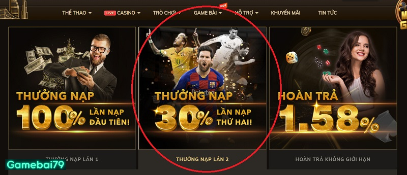 Thưởng thêm 30% tiền thưởng ở lần giao dịch thứ hai