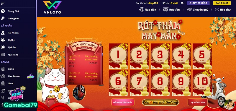 Chương trình rút thăm luôn cung cấp nhiều cửa quà tặng giá trị