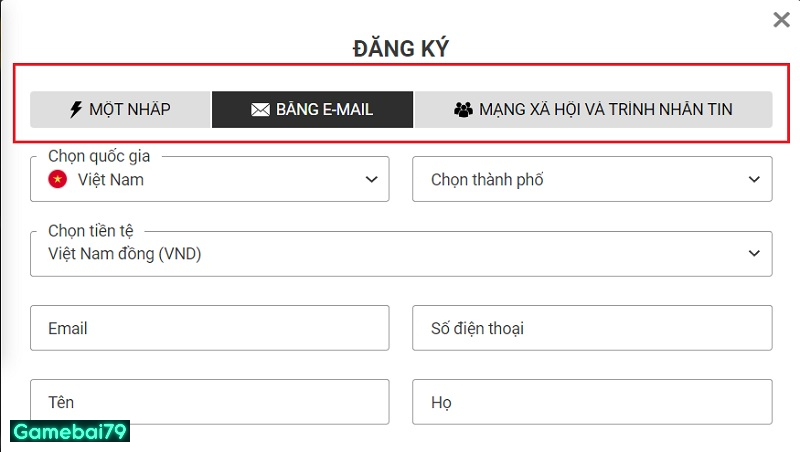 Các phương thức thực hiện đăng ký tài khoản chơi game melbet