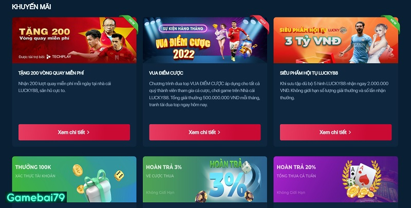 Tổng hợp các khuyến mãi có mặt tại trang chủ nhà cái hiện nay