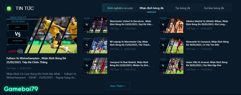 Tin tức được cập nhật liên tục giúp bạn đặt cược chính xác nhất 