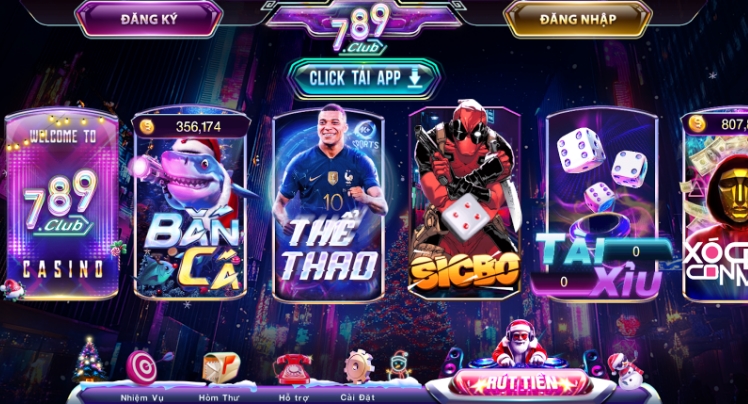 Giao diện 789 club thiết kế độc đáo