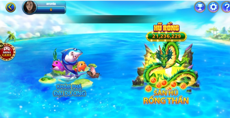 2 sảnh chính có trong bắn cá Hit Club