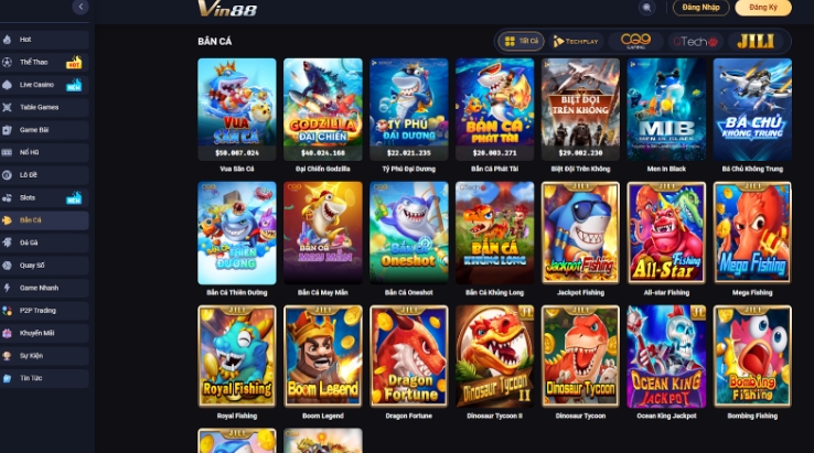 Giới thiệu sân chơi game bắn cá Vin88 đẳng cấp