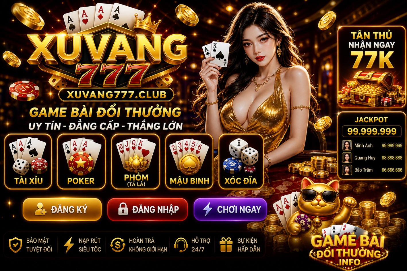 Xuvang777 – Tải Xu Vang 777 về APK, iOS để nhận Code 100k