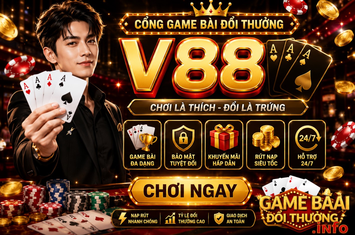V88 – Cổng Game Bài Đổi Thưởng Được Nhiều Người Chơi Quan Tâm