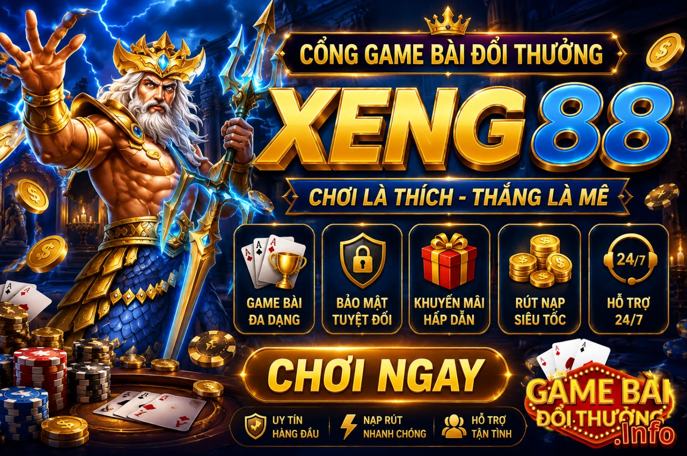 Xeng88 – Cổng Game Bài Đổi Thưởng Hiện Đại Và Dễ Trải Nghiệm
