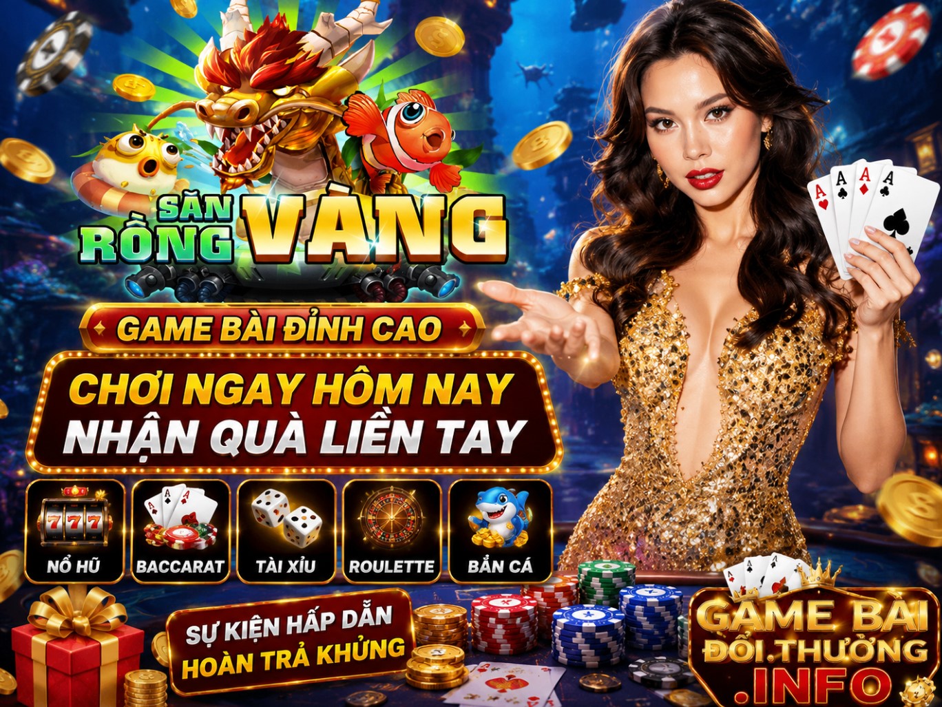 Sảnh Rồng Vàng - Tải app iOS / APK nhận Giftcode 50k - Update 2026